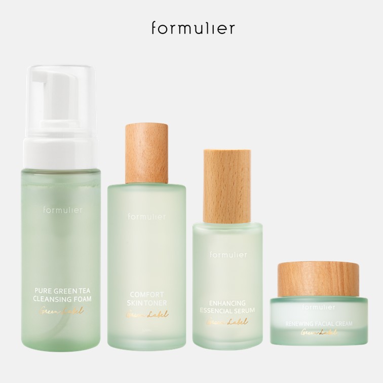 【加贈福木純鈦乳霜挖勺】formulier福木有機 純粹植感潔顏慕絲  +舒膚調理化妝水 +水亮撫紋精華液 +全然撫紋修護乳霜    ▶70G009